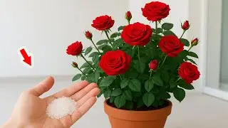 Просто посыпьте 1 ложкой! Ветки роз укореняются, дают побеги и цветут круглый год!