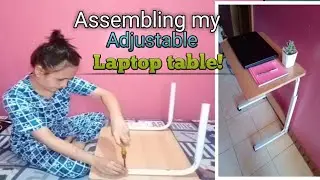UNBOXING ADJUSTABLE LAPTOP TABLE WITH WHEELS/ review/maymay vlog