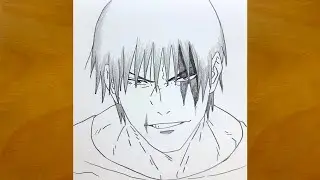 How to Draw Toji Fushiguro from Jujutsu Kaisen | step by step | Draw anime | Anime Drawing