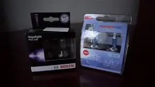 BOSCH Gigalight Plus 120 vs M-TECH POWERTEC Super White