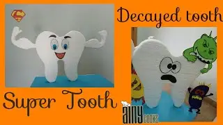 DIY model of super Tooth and bad tooth _ Science project
