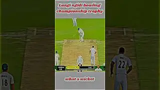 👑🥰 Lungi ngidi bowling || championship trophy final match #cricket #final