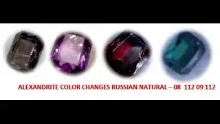 ALEXANDRITE NATURAL RUSSIAN - FROM RUBY TO BLUE SAPHIER