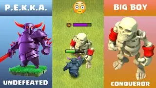 Every Level PEKKA vs BIG BOY Clash of Clans | Pekka vs BIG BOY COC Epic Battle