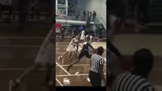 Brandon Miller crazy dunk over someone