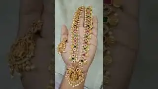 ram parivaar cz's stones beads collection long haram 2130+$🔥