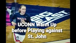 UCONN Warm Up before Playing Against St. John Feb 3 2021