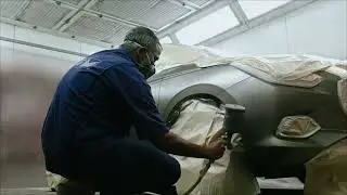 Magma grey paint application