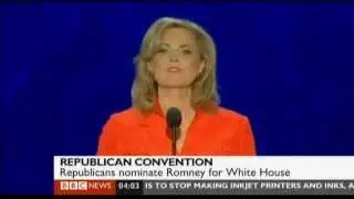 Mitt Romney's wife Ann speaks at the Republican Convention in Tampa.