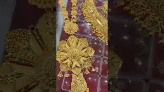 Flower Deisgn Long Set & Necklace, Earrings Jewellery Set #goldjewellery