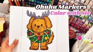 Cute Puppy Gets a Christmas Makeover || Full Coloring Process || ASMR Sounds