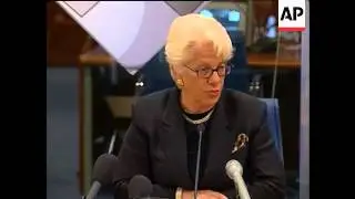 Netherlands: Hague: Del Ponte: Carla Del Ponte, Chief prosecutor ICTFY
