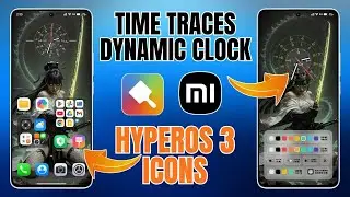 Красивая тема с динамическими часами и пакетом iCon для HyperOS 3 на Xiaomi Global
