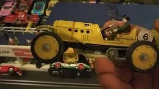 A 1908 Simplex from George Turner resin kit running on the track 😄 1/32 scale slot car
