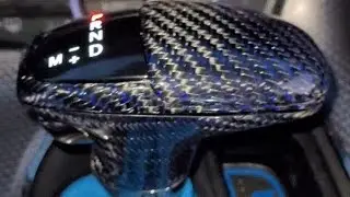 Dodge Challenger Hellcat custom carbon-fiber shifter from Zen carbon fiber