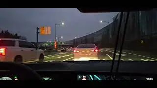 차선변경 못해서 경부고속도로 탔습니다
