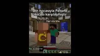 Herobrine Notch Bakışıyor !! #Minecraft #Herobrine #Notch