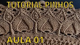 Como fazer os pinhos no tapete russo - Aula 01