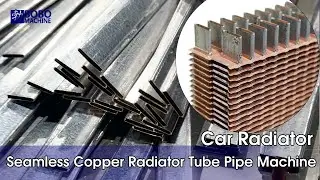 Radiator Tube Machine/Copper Brass Radiator Solder Tin Coated Tube Making Forming Machine