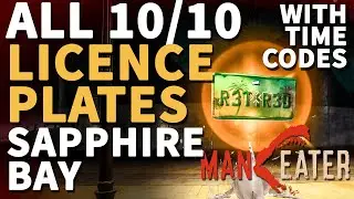 All Sapphire Bay License Plates Maneater Locations