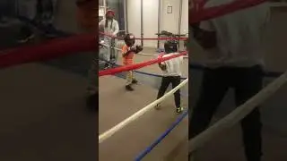 Ti'Mar Guein in the peach shirt sparring 2/14/18