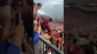 Florida State UPSETS Alabama and Fans Storm The Field