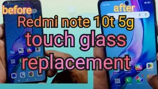 Redmi note10t 5g touch glass replacement | Redmi note10t 5g touchglass brocken @salamtechmalayalam