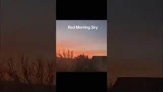 #Spectacular #MorningSky #RedSky #WestCoast