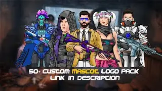 50+ Custom Mascot Logo Pack || Free Download || Link In Description