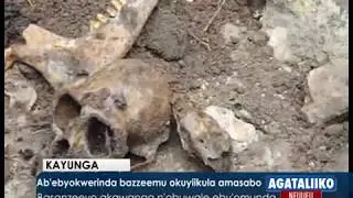 KAYUNGA: Ab'ebyokwerinda bazzeemu okuyiikuula amasabo.