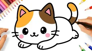 COMMENT DESSINER UN CHATON MIGNON FACILE 🐱❤️