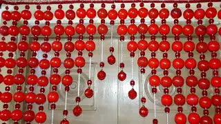 How to Make Crystal Beads Toran For HOME DECOR Door Hangings | New Toran Design