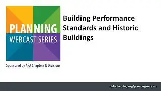 Building Performance Standards and Historic Buildings