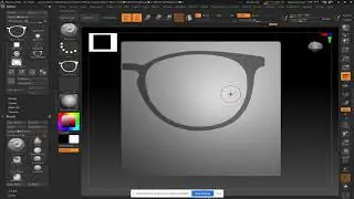 10/27/20 Making glasses with Zbrush using extraction and shadowbox