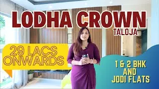 Lodha Crown Taloja | 1 & 2 Bhk Ready Flats Start @  29 Lacs* | Pricing Brochure 📞9326491645