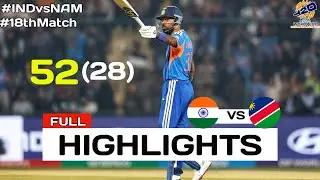 Обзор матча Индия против Намибии на 18-м чемпионате мира ICC T20 2026 | IND vs NAM Highlight