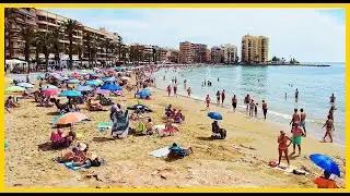 Beach Promenade Walk Torrevieja Spain | Costa Blanca Walking Tour