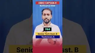 Latest DRDO Jobs | CEPTAM 11 Notification 2026 | Senior Technical Assistant-B, Technician-A Posts