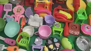 Satisfying with unboxing #colr full miniature barbie kitty doll iron set toys #asmr 