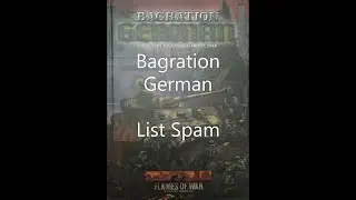 Flames of War: Bagration German List Spam