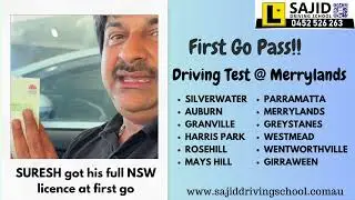 Pass NSW driving test at first attempt - Sajid Driving School Parramatta - Merrylands - Silverwater