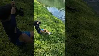 Youngins pulling in big peacock bass in Miami Canals! #fishing #floridafishing #peacockbass