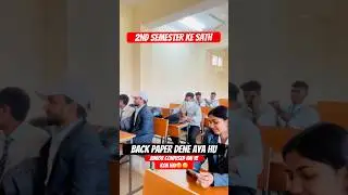 Second semester ke sath back paper dene aya hu🥲🥲|| #college #university #backpaper #funnyshorts