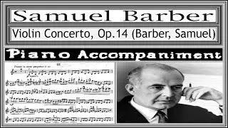 Barber, Violín Concerto Op. 14, (3rd Movement) Piano accompaniment (New)
