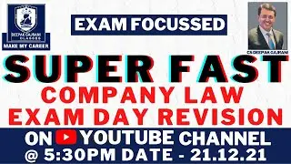 COMPANY LAW - SHARE CAPITAL FULL - DEC 22 EXAM - INCREASE THE WATCHING SPEED
