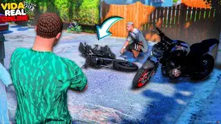 GTA V - VIDA REAL | ENCONTREI A SOLUÇÃO PARA MINHA MOTO - #110