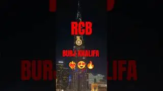RCB & Virat Kohli on BURJ KHALIFA! 🏆 Dubai Celebrates IPL Champions in Style 🇦🇪✨ #shorts #dubai #ipl