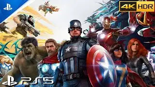 Marvel Avengers: Walkthrough Part-01 Movie Mode | ULTRA REALISTIC Graphics [4K HDR VIDEO]