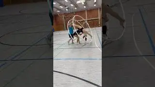 Inventing new skills ✨🙌🏻 #germanwheel #gymwheel #sports #rh&ouml;nrad #circus #splits #gymnast