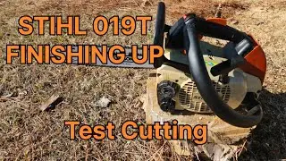 STIHL 019T Finishing Touches / Test Cutting.